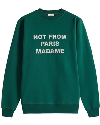 Drole de Monsieur Sweatshirt slogan - Verde