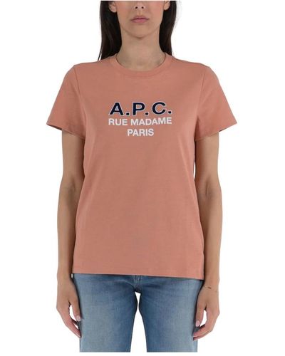 A.P.C. T-shirts - Rojo