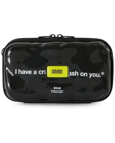 MSGM Einzigartige hard case crash baggage® mit schultergurt und griff - Schwarz