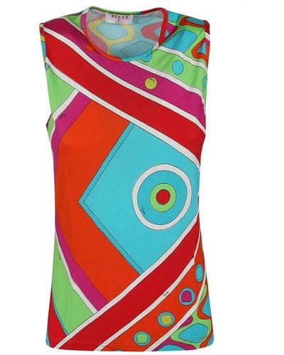 Emilio Pucci Sleeveless Tops - Red