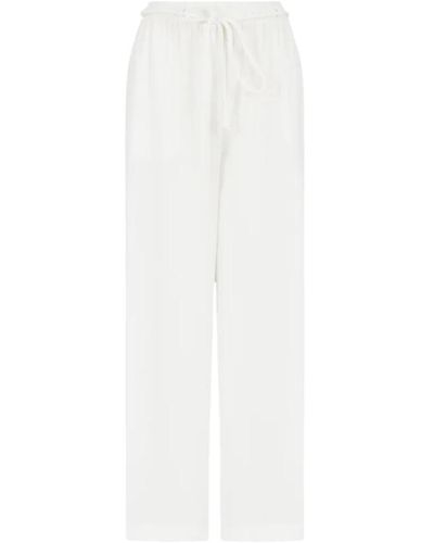 Emporio Armani Wide trousers - Blanco