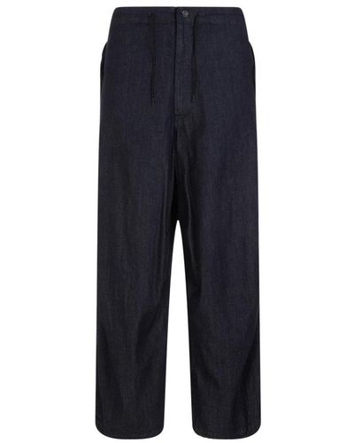 Giorgio Armani Cropped Trousers - Blue