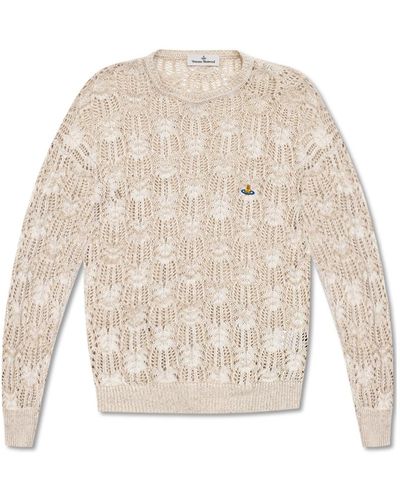 Vivienne Westwood Sweater with logo - Neutro