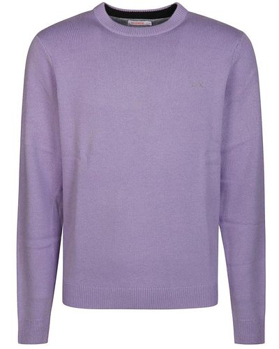 Sun 68 Knitwear > round-neck knitwear - Violet