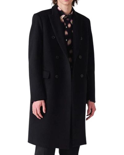 Mauro Grifoni Coats > double-breasted coats - Noir