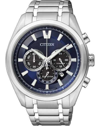 Citizen Super titanio orologio quadrante blu - Metallizzato