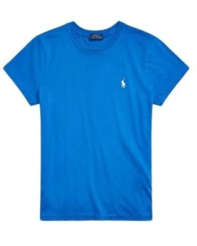 Ralph Lauren Blaues heritage kurzarm polo t-shirt