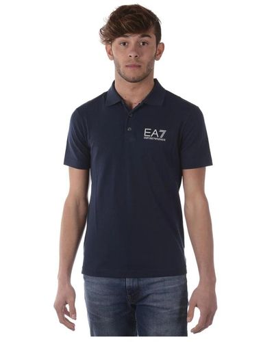 EA7 Klassisches polo shirt - Blau