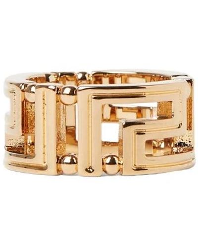 Versace Goldfarbener Greca Ring - Mettallic