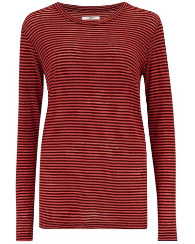 Isabel Marant Top a manica lunga - Rosso