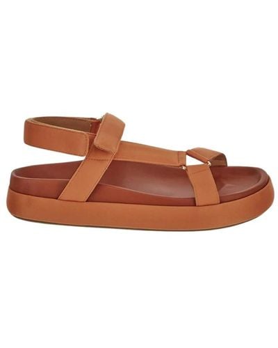 Ulla Johnson Shoes > sandals > flat sandals - Marron