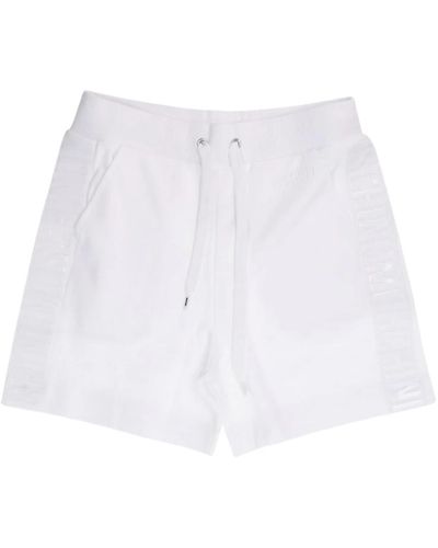 Moschino Weiße baumwoll regular fit shorts
