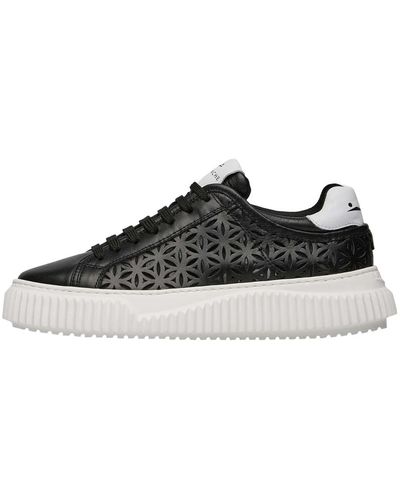Voile Blanche Sneakers herika perforated - Schwarz