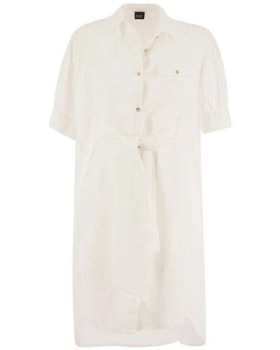 Fay Dresses > day dresses > shirt dresses - Blanc