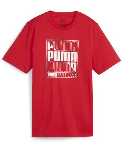 PUMA Grafik box t-shirt - Rot