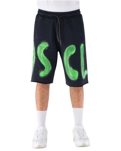 DISCLAIMER Shorts big logo - Verde
