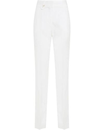 Jacquemus Slim-Fit Trousers - White