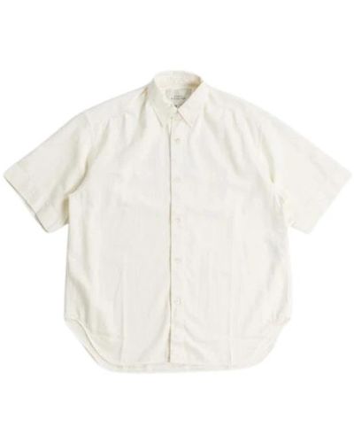 Studio Nicholson Shirts > short sleeve shirts - Blanc