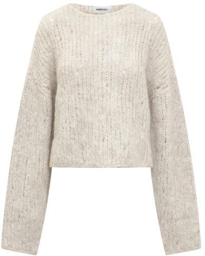 Ambush Knitwear > round-neck knitwear - Blanc