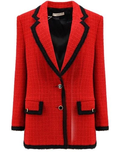 Alessandra Rich Jackets > blazers - Rouge