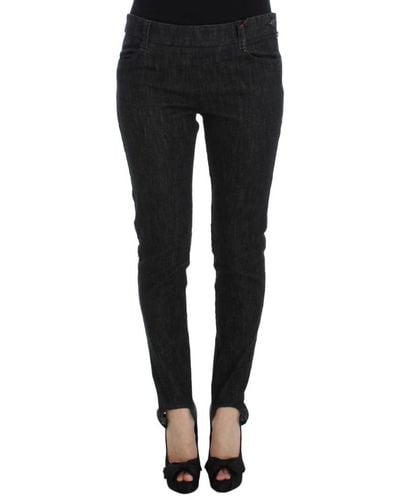 Ermanno Scervino Jeans de mezclilla de algodón - Negro
