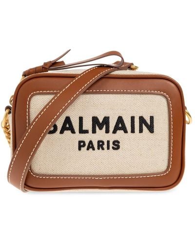 Balmain B-army borsa a tracolla - Marrone