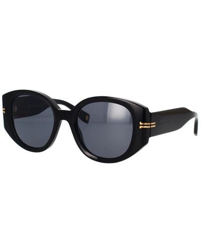 Marc Jacobs Stylische sonnenbrille mit leopardenmuster - Schwarz