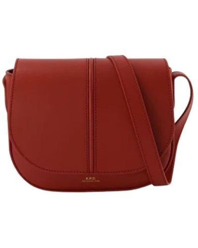 A.P.C. Cross Body Bags - Red