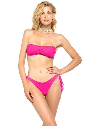 4giveness Farbwechsel bandeau bikini set - Pink