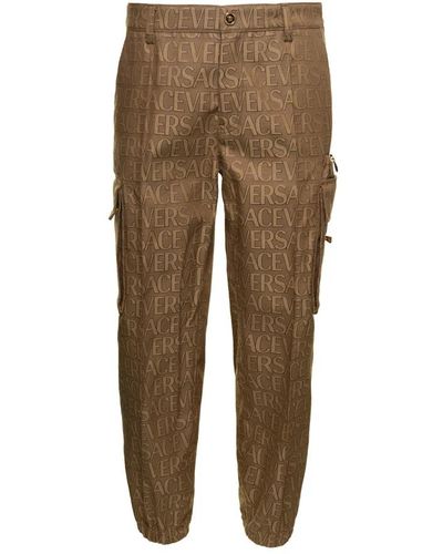 Versace Pantaloni beige - Verde