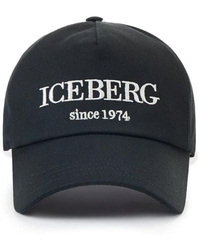 Iceberg Baseball hat with logo - Nero