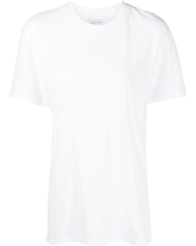 Anine Bing Weißes lili bio-baumwoll-t-shirt