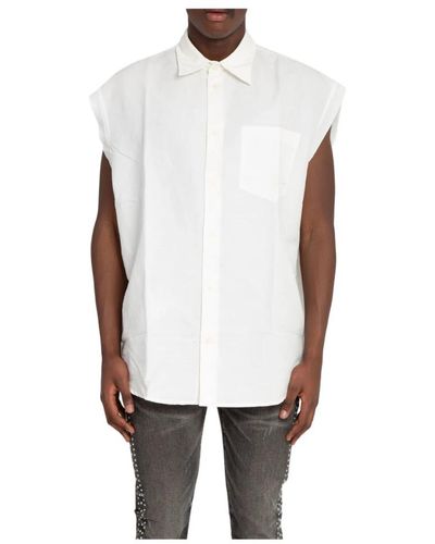DIESEL Ärmelloses hemd für männer,short sleeve shirts - Weiß