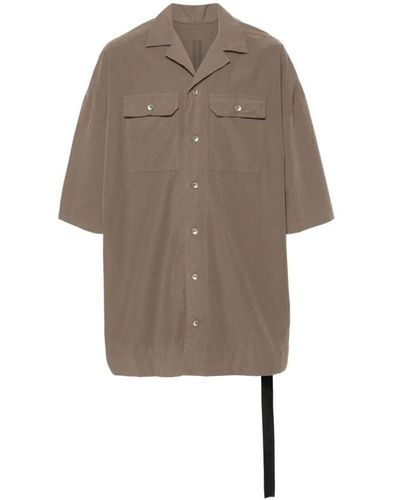 Rick Owens Short Sleeve Shirts - Natural