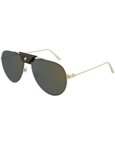 Cartier Ct0166s stilvolle sonnenbrille - Gelb