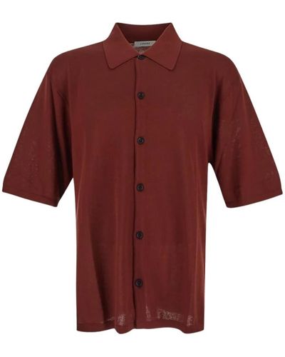 Lemaire Short sleeve shirts - Rot