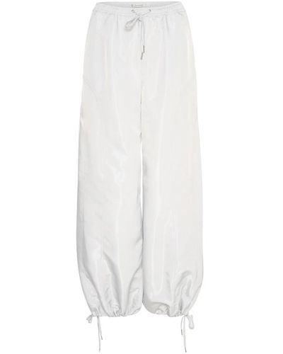 Gestuz Wide trousers - Blanco