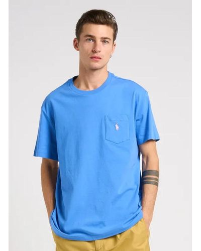 Ralph Lauren Klassisches blaues t-shirt