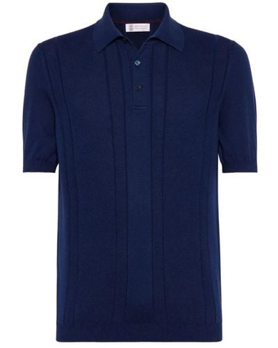 Brunello Cucinelli Blaue t-shirts und polos