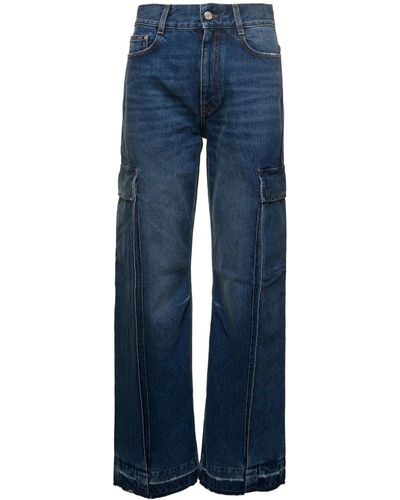 Stella McCartney Vintage cargo flare jeans - Azul