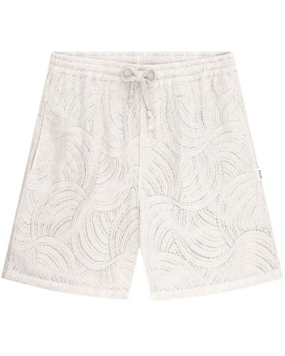 Arte' Stan croche shorts - Bianco