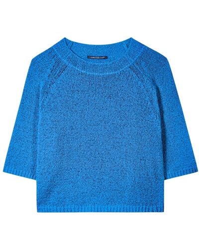 Luisa Cerano Round-Neck Knitwear - Blue