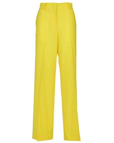 MSGM Wide Trousers - Yellow