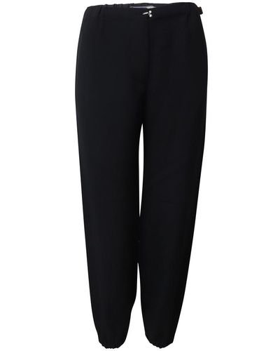 Louis Vuitton Louis vuitton elastic trousers in black cotton - Nero