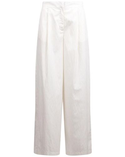 FEDERICA TOSI Wide Trousers - White