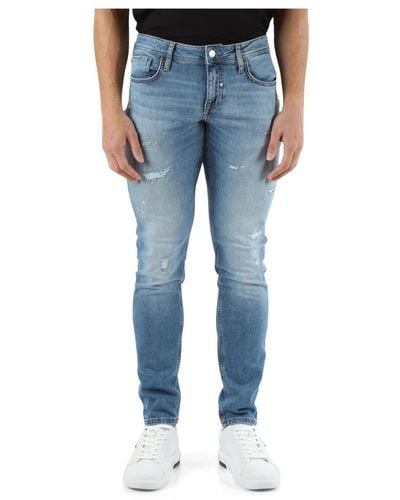 Antony Morato Pantalone jeans cinque tasche ozzy tapered fit - Blu