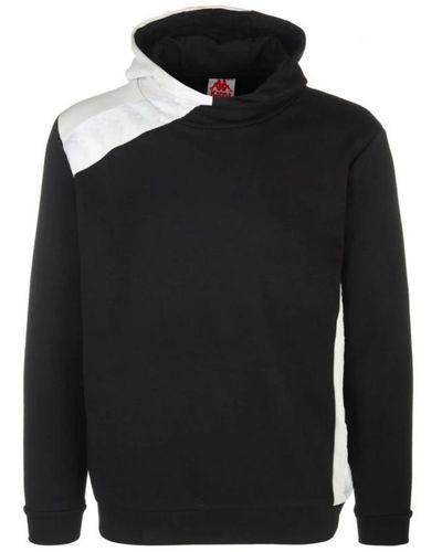 Kappa Lässiger hoodie für täglichen komfort - Schwarz