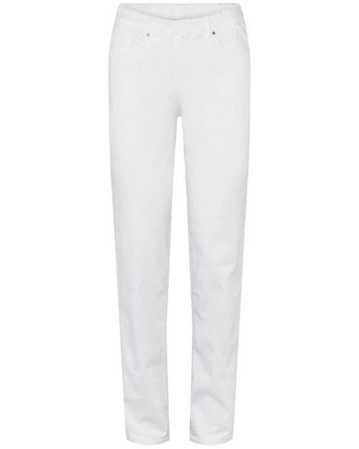 LauRie Jeans > slim-fit jeans - Blanc