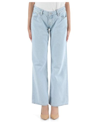 Calvin Klein Extrem niedrig sitzende baggy jeans - Blau