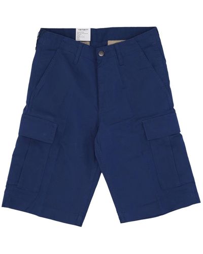 Carhartt Reguläre cargo shorts elder rinse - Blau